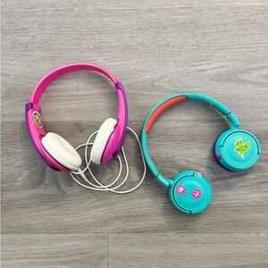 Kids Colorful Headphones - Pink & Teal